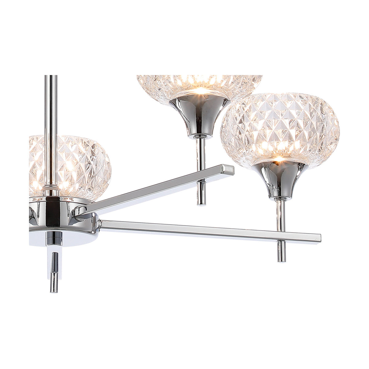 Aria 5 Light G9 Pendant Light 54cm - Polished Chrome
