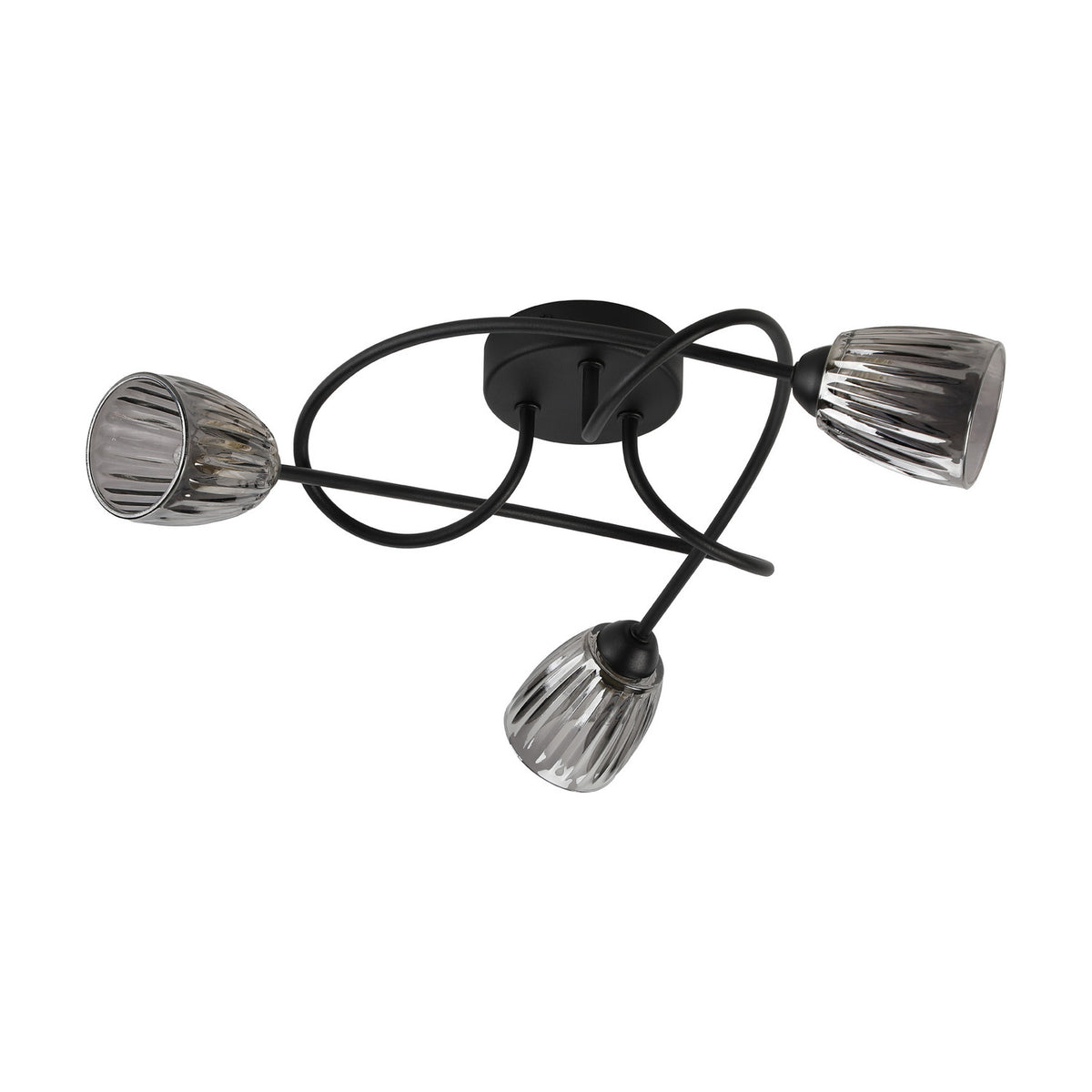 Connie 3 Light G9 Ceiling Light 48cm - Satin Black
