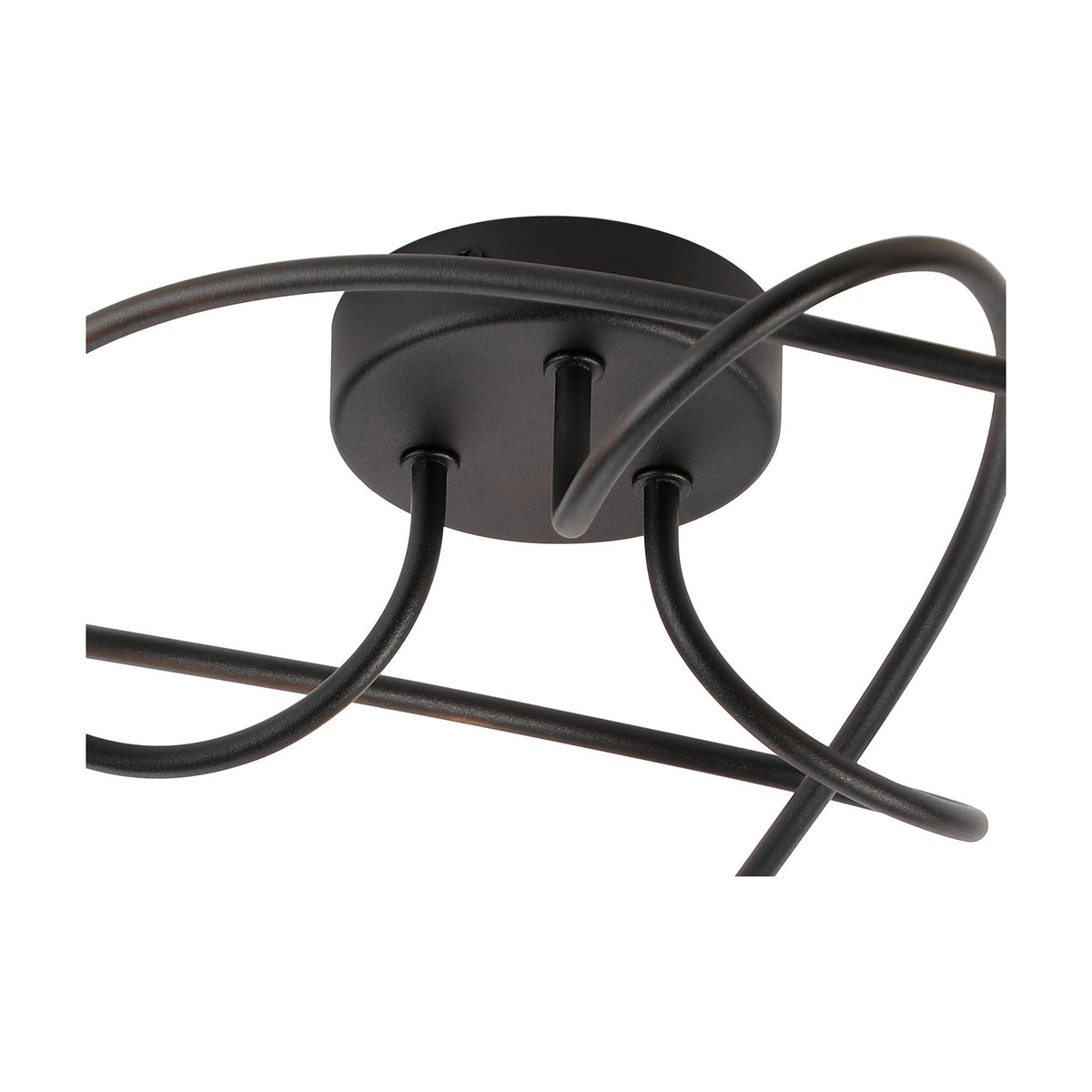Connie 3 Light G9 Ceiling Light 48cm - Satin Black