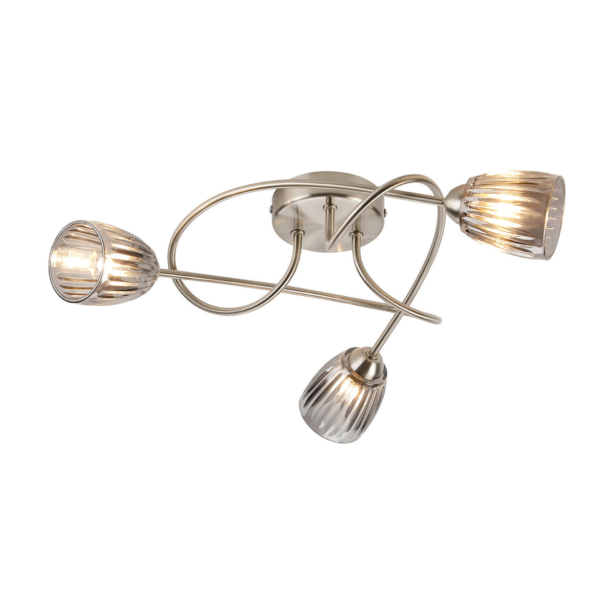 Connie 3 Light G9 Ceiling Light 48cm - Satin Nickel