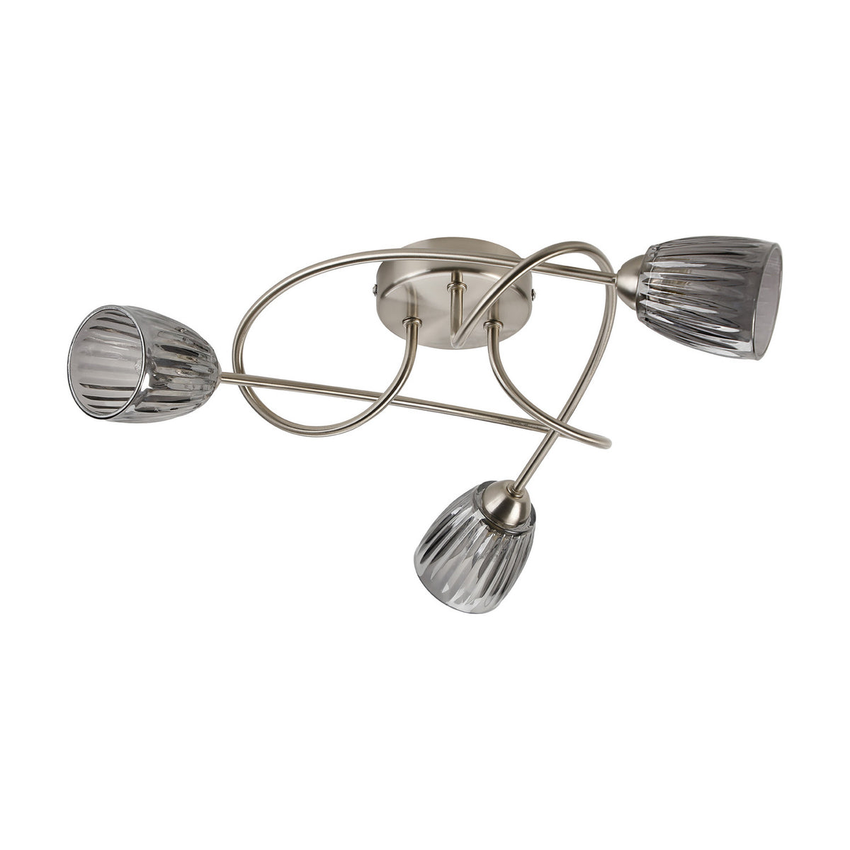 Connie 3 Light G9 Ceiling Light 48cm - Satin Nickel