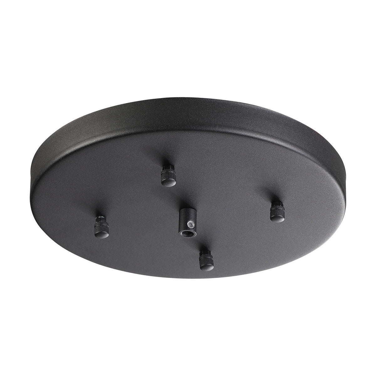 Hayes Round No-Hole Ceiling Rose 23cm - Satin Black
