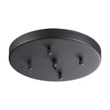 Hayes Round No-Hole Ceiling Rose 23cm - Satin Black