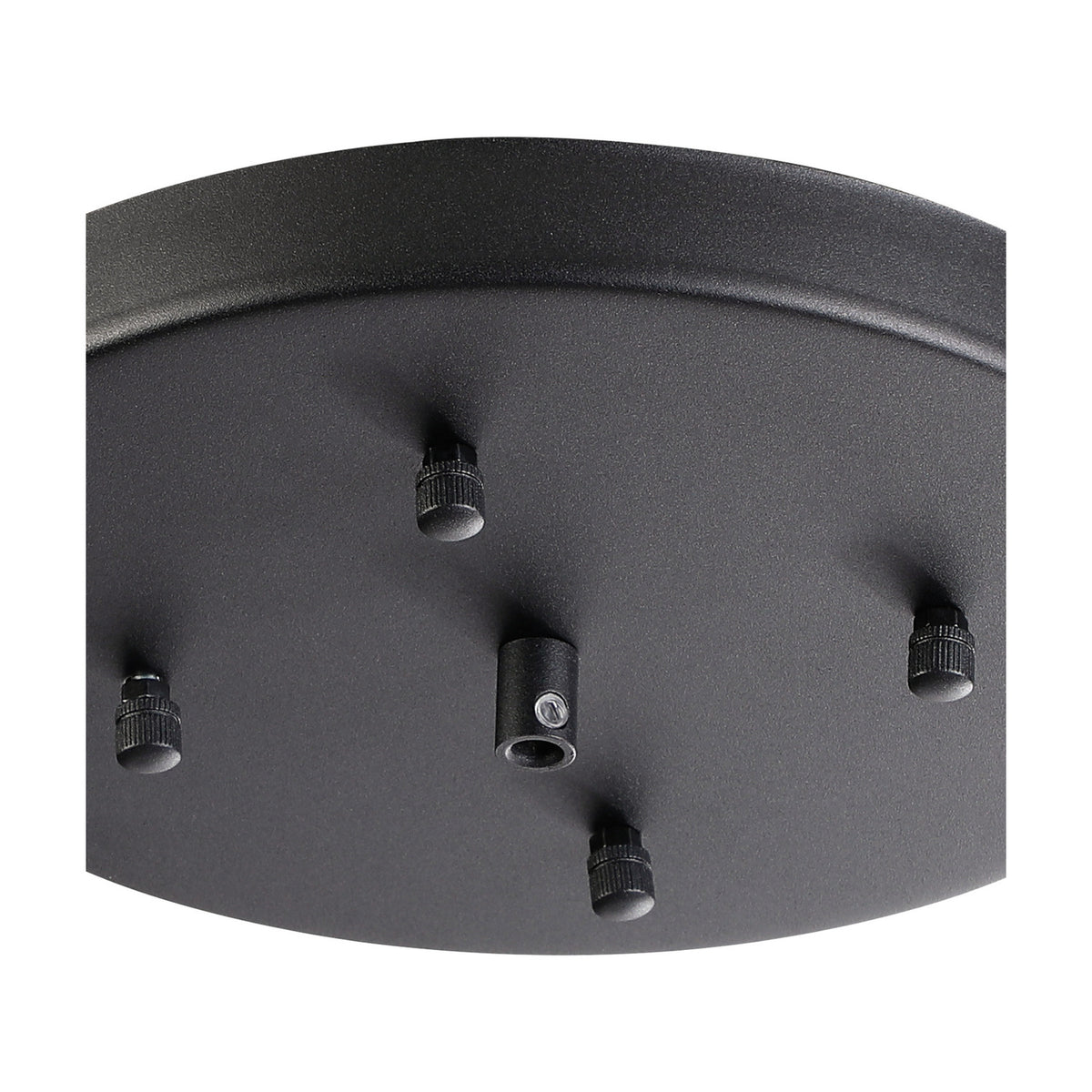 Hayes Round No-Hole Ceiling Rose 23cm - Satin Black