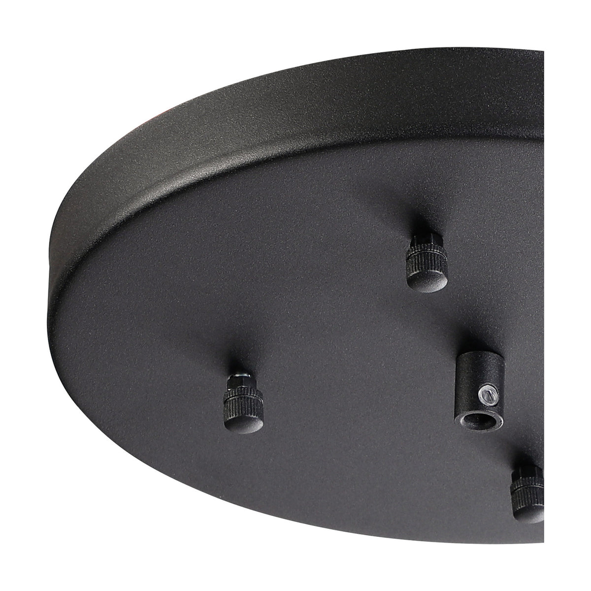 Hayes Round No-Hole Ceiling Rose 23cm - Satin Black