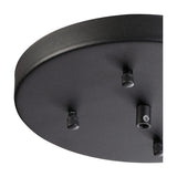 Hayes Round No-Hole Ceiling Rose 23cm - Satin Black