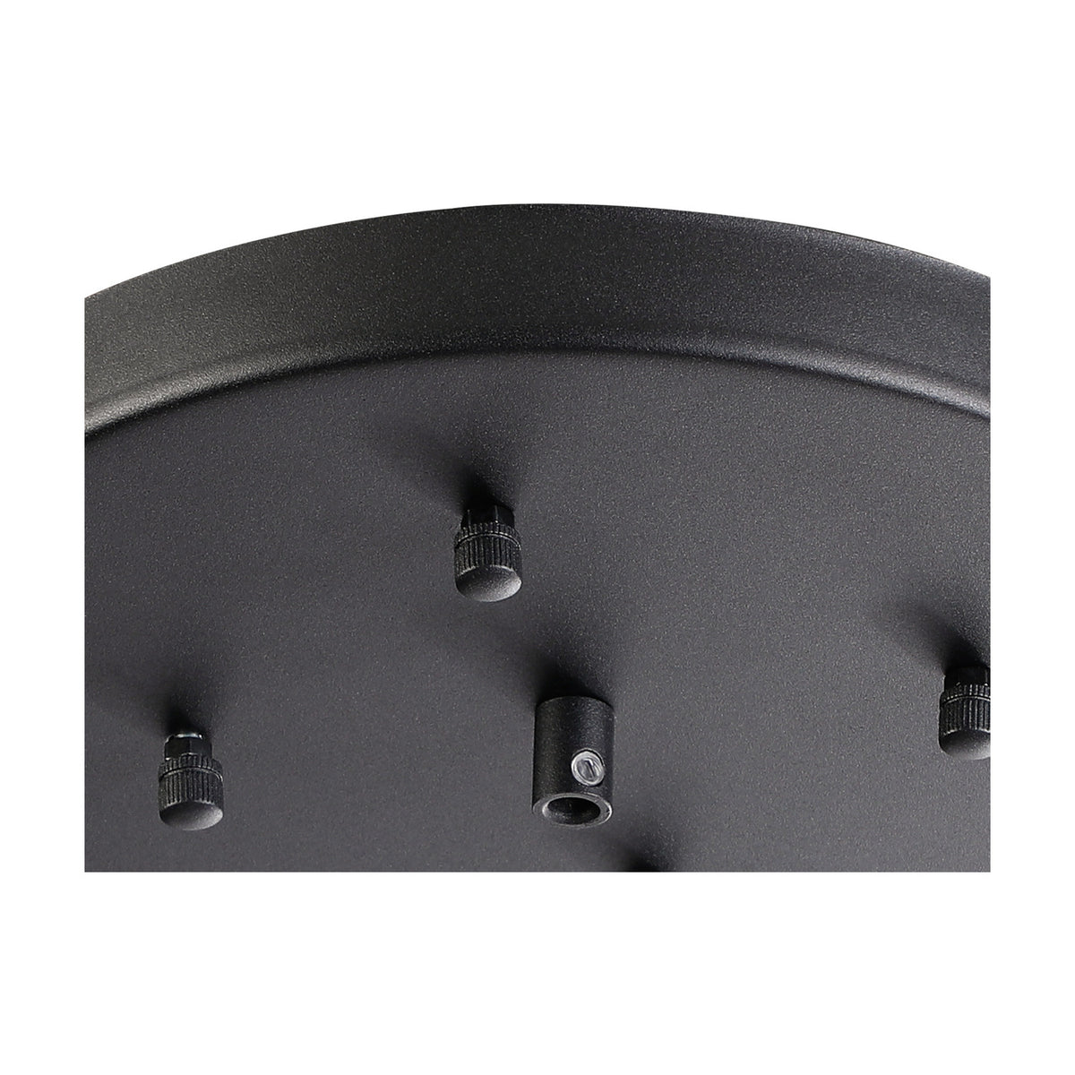 Hayes Round No-Hole Ceiling Rose 23cm - Satin Black