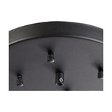 Hayes Round No-Hole Ceiling Rose 23cm - Satin Black