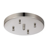 Hayes Round No-Hole Ceiling Rose 23cm - Polished Nickel
