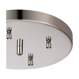 Hayes Round No-Hole Ceiling Rose 23cm - Polished Nickel