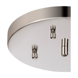 Hayes Round No-Hole Ceiling Rose 23cm - Polished Nickel