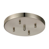 Hayes Round No-Hole Ceiling Rose 23cm - Satin Nickel