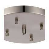 Hayes Round No-Hole Ceiling Rose 23cm - Satin Nickel