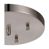 Hayes Round No-Hole Ceiling Rose 23cm - Satin Nickel