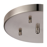Hayes Round No-Hole Ceiling Rose 23cm - Satin Nickel