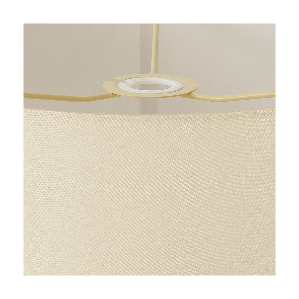 Serena Lamp Shade 35cm Terylene with Cotton - Ivory Pearl