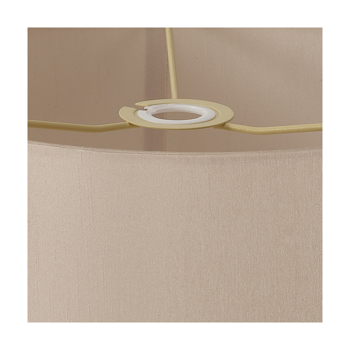 Serena Lamp Shade 35cm Terylene with Cotton - Nude Beige