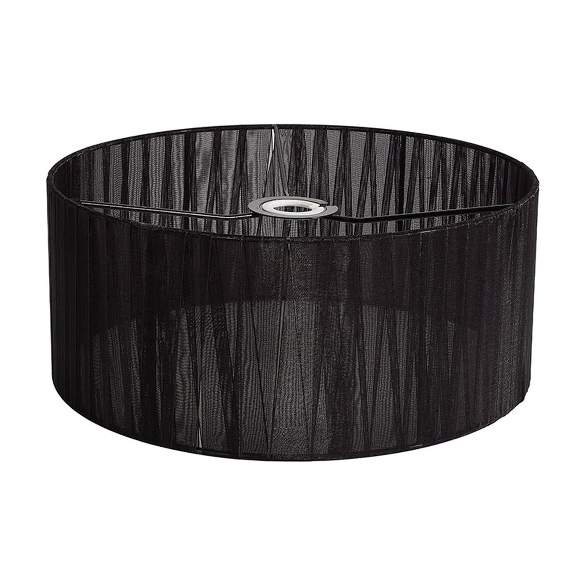 Serena Lamp Shade 35cm Organza Fabric - Black