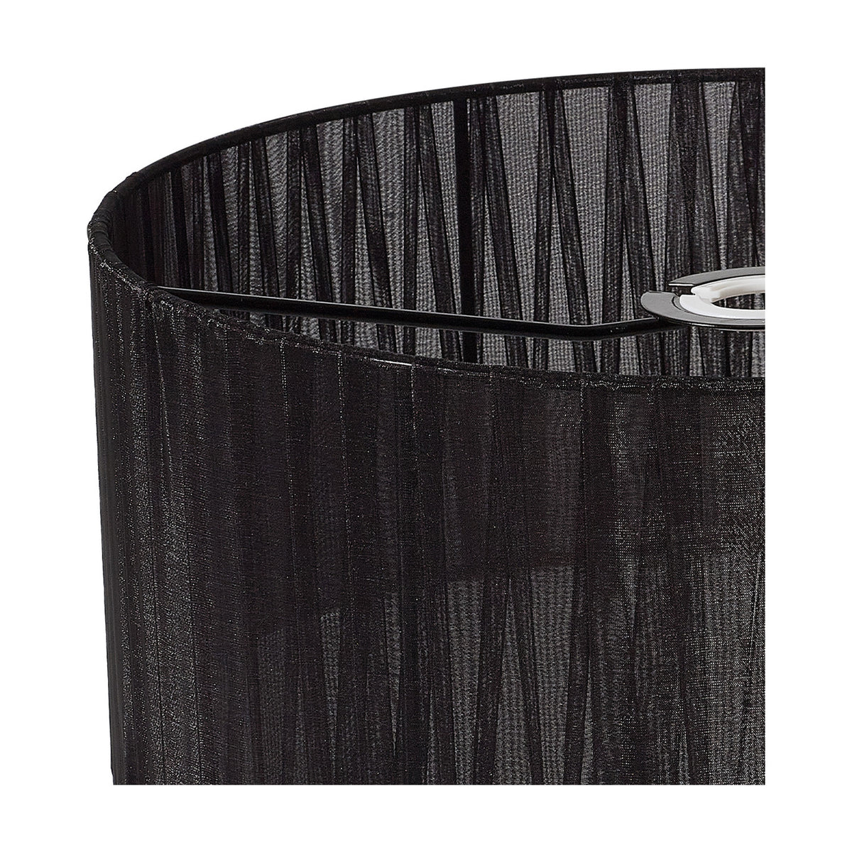 Serena Lamp Shade 35cm Organza Fabric - Black