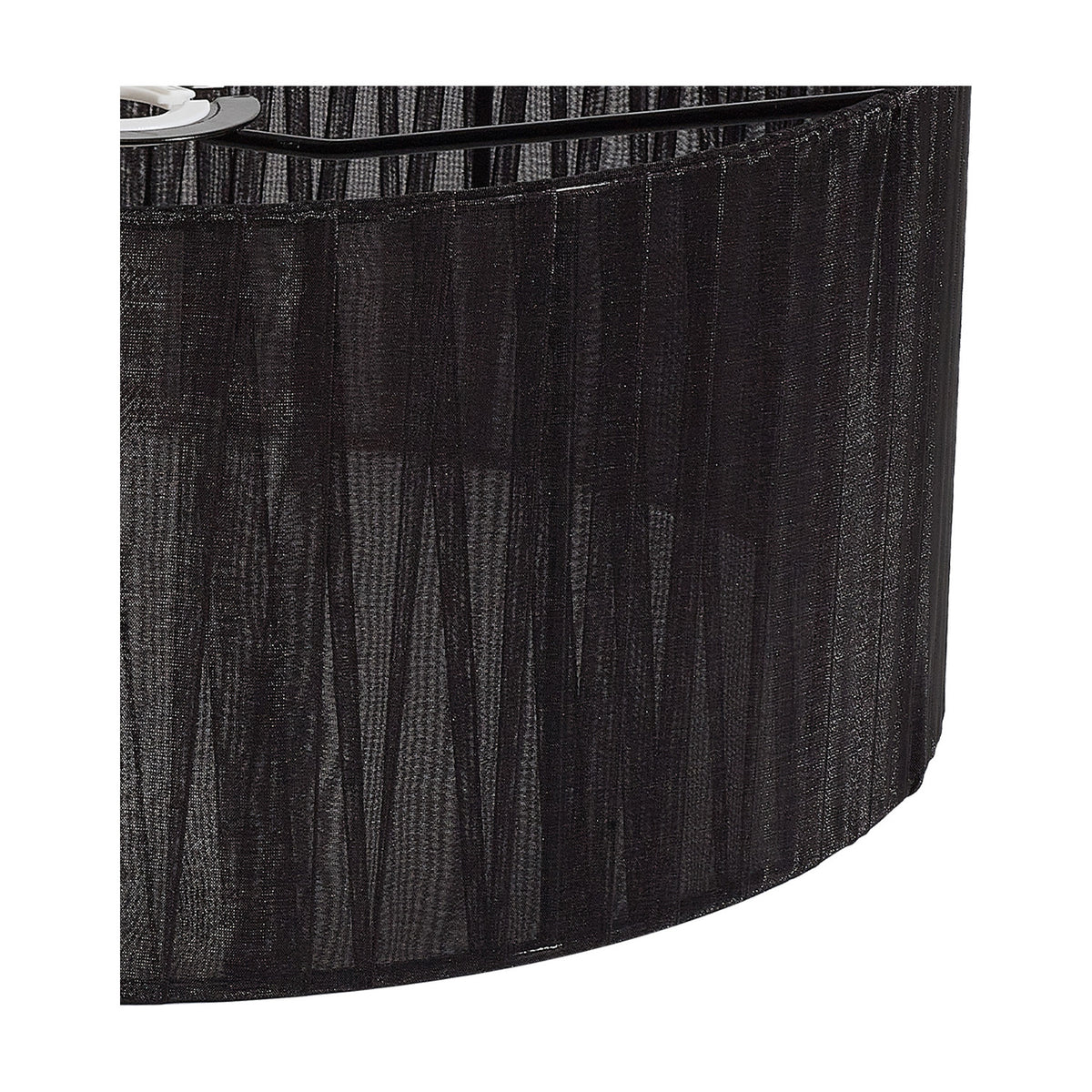 Serena Lamp Shade 35cm Organza Fabric - Black