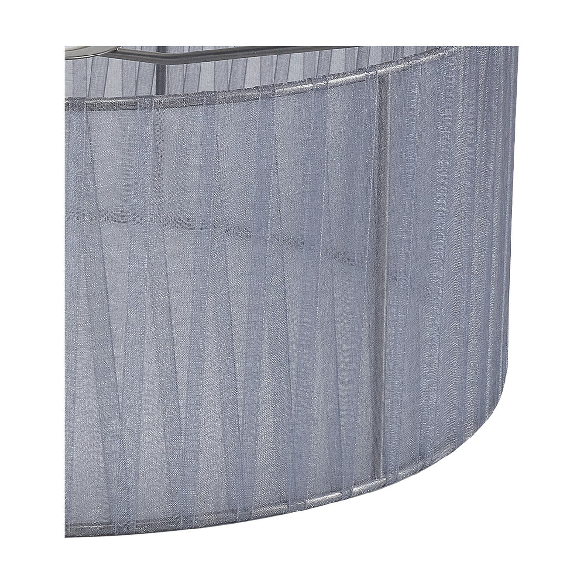 Serena Lamp Shade 35cm Organza Fabric - Grey