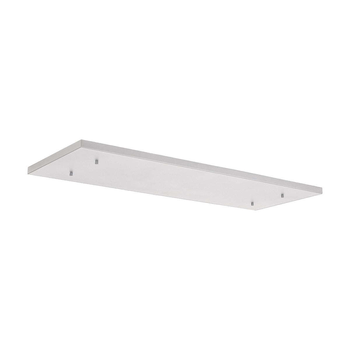 Hayes Linear Ceiling Plate, a 12-hole white rectangular fixture mount with visible mounting points, shown against a plain white background.