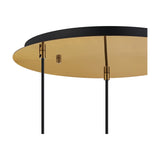 Carrie 3 Light E27 Round Pendant Light 40cm - Antique Gold