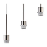 Carrie 3 Light E27 Round Pendant Light 40cm - Satin Nickel
