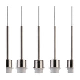 Carrie 5 Light E27 Round Pendant Light 45cm - Satin Nickel
