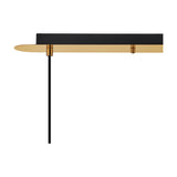 Carrie 3 Light E27 Linear Pendant Light 85cm Drop - Antique Gold