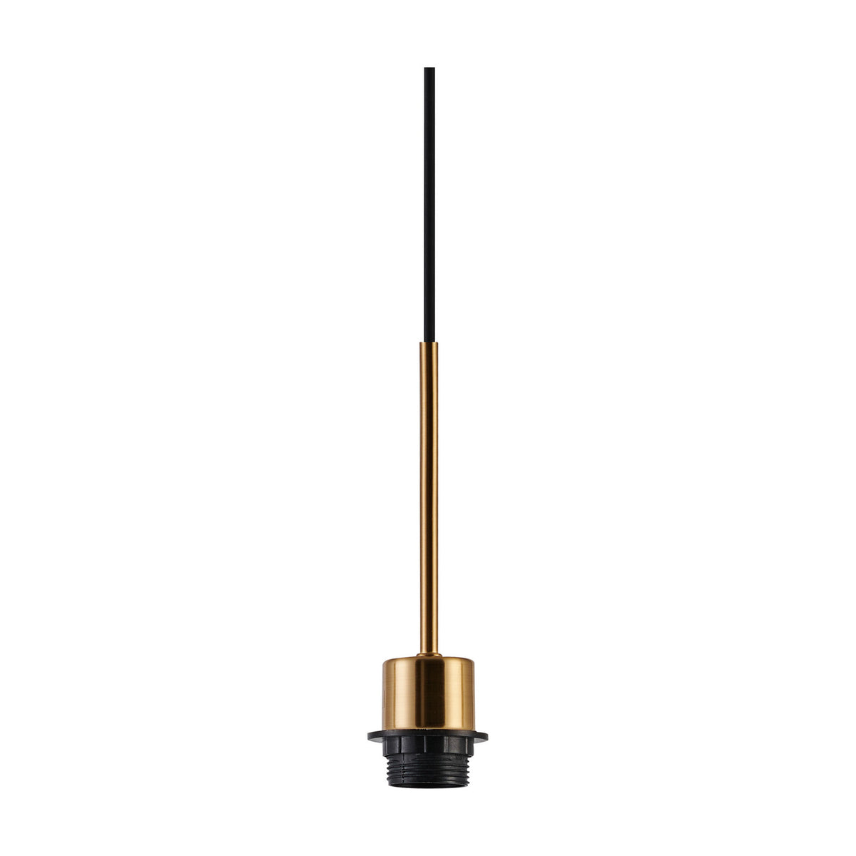 Carrie 3 Light E27 Linear Pendant Light 85cm Drop - Antique Gold