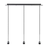 Carrie 3 Light Linear Pendant Light 85cm Drop - Polished Chrome