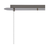 Carrie 3 Light E27 Linear Pendant Light 85cm Drop - Satin Nickel