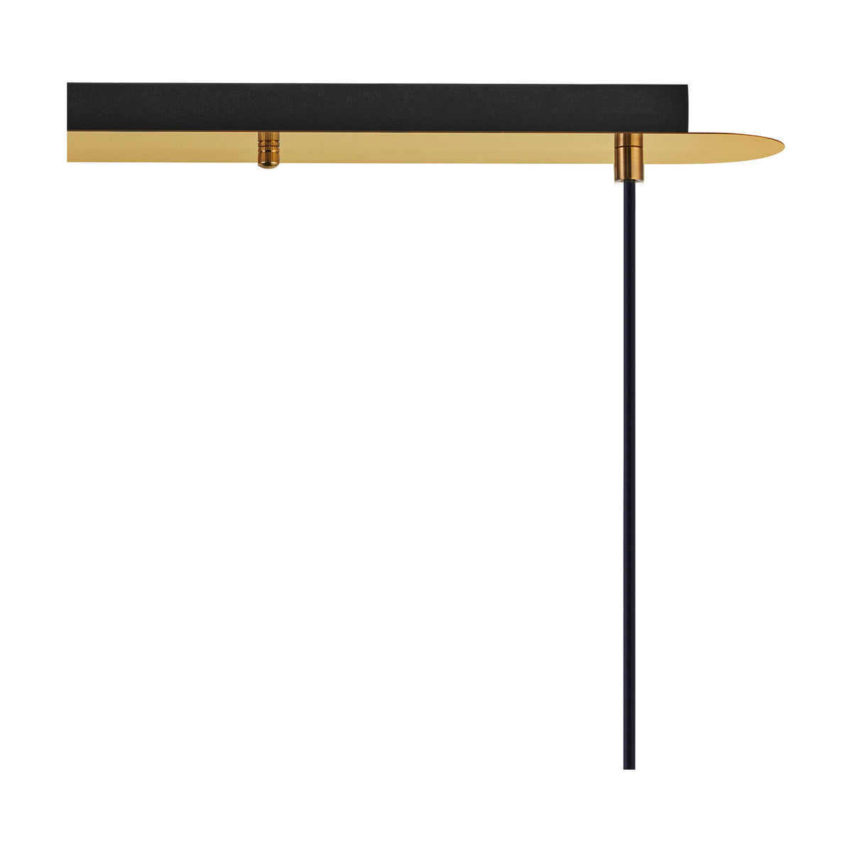Carrie 4 Light E27 Linear Pendant Light 1.2m Drop - Antique Gold