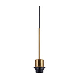 Carrie 4 Light E27 Linear Pendant Light 1.2m Drop - Antique Gold