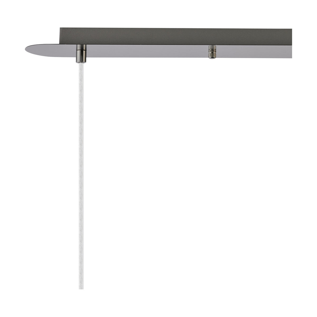 Carrie 4 Light E27 Linear Pendant Light 1.2m Drop - Satin Nickel