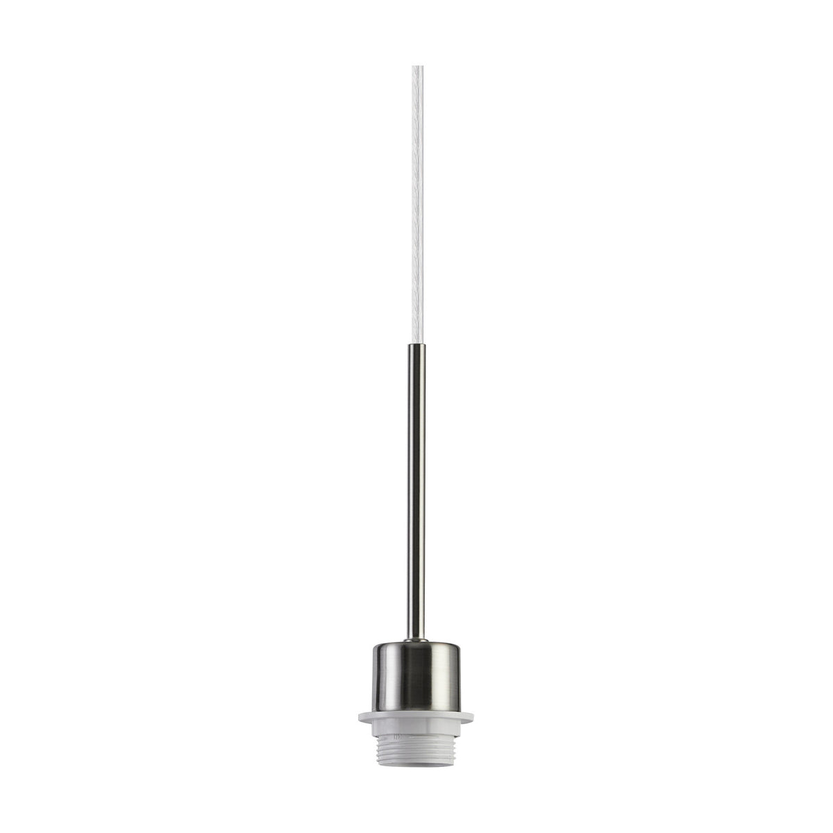 Carrie 4 Light E27 Linear Pendant Light 1.2m Drop - Satin Nickel