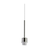 Carrie 4 Light E27 Linear Pendant Light 1.2m Drop - Satin Nickel