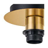 Carrie E27 Flush Ceiling Light 15cm - Antique Gold