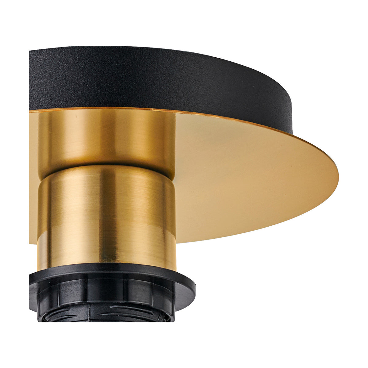 Carrie E27 Flush Ceiling Light 15cm - Antique Gold