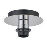 Carrie E27 Flush Ceiling Light 15cm - Polished Chrome