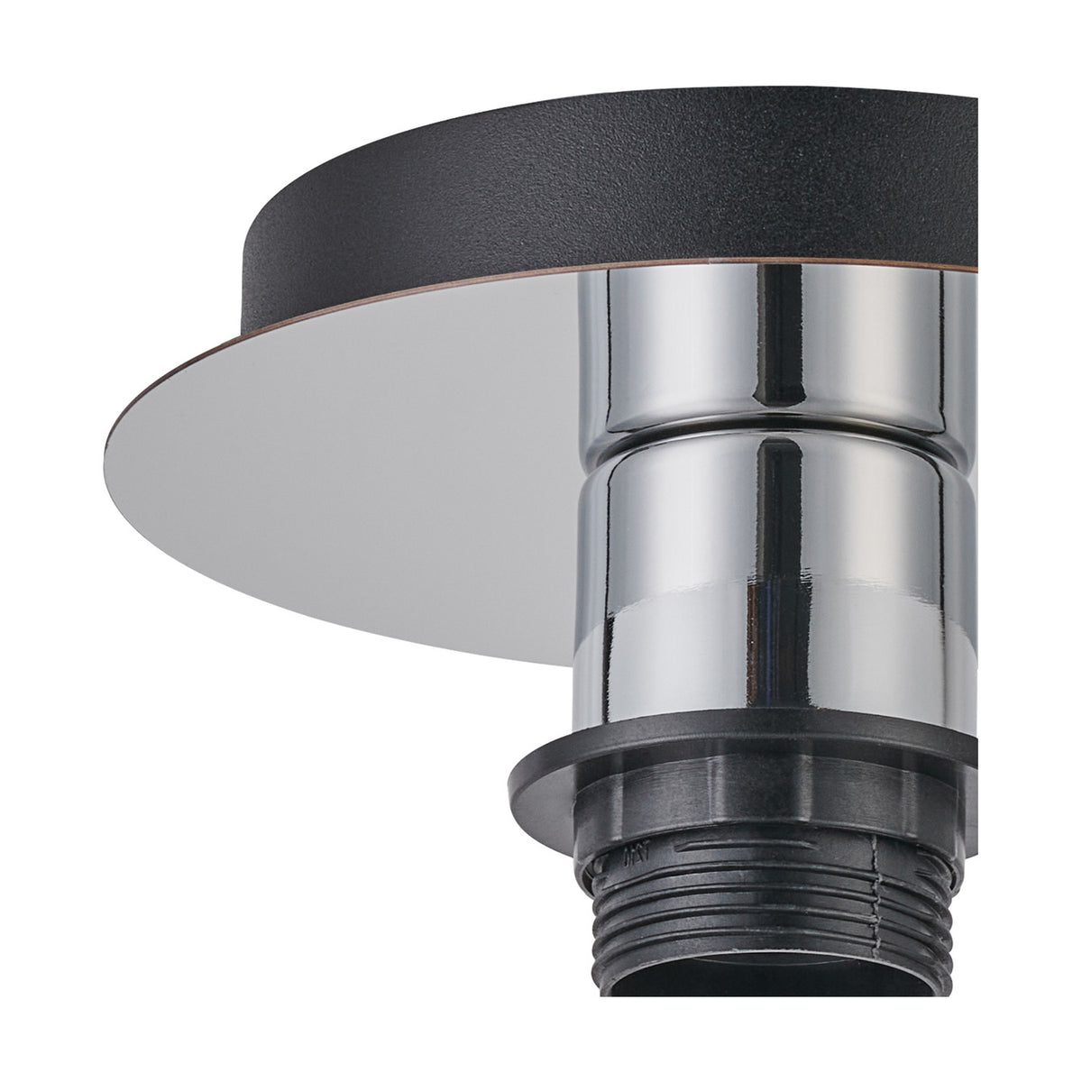 Carrie E27 Flush Ceiling Light 15cm - Polished Chrome