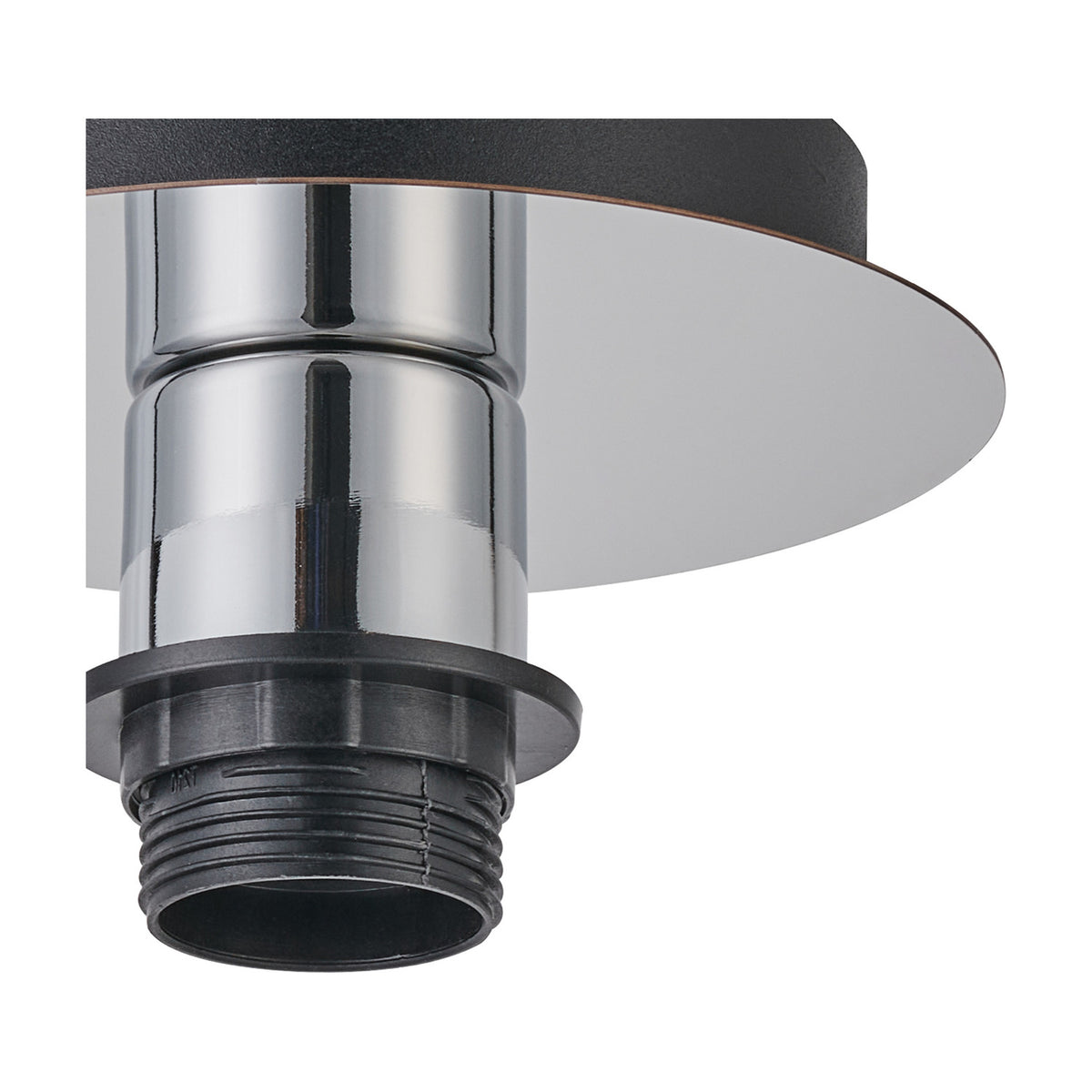 Carrie E27 Flush Ceiling Light 15cm - Polished Chrome