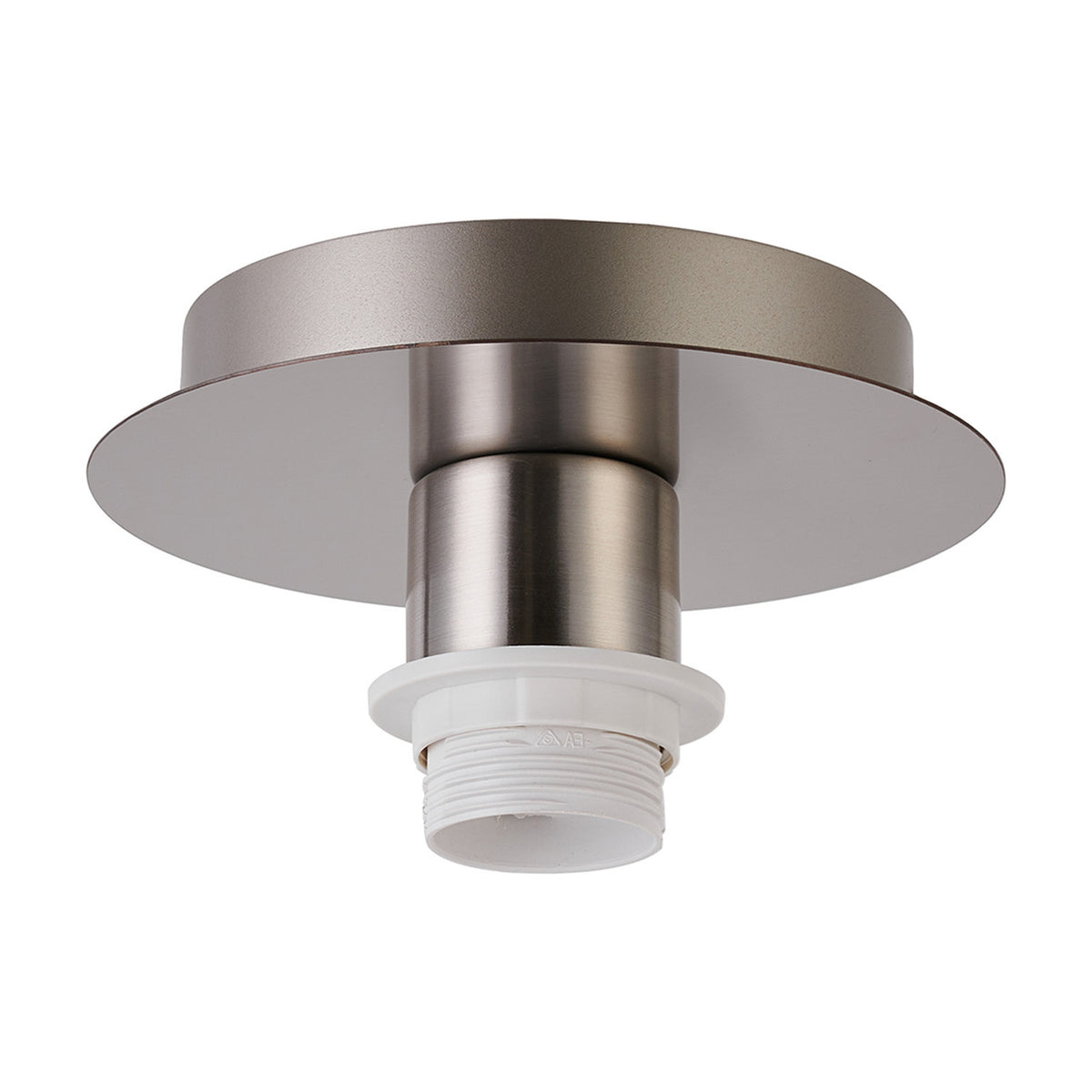 Carrie E27 Flush Ceiling Light 15cm - Satin Nickel