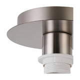 Carrie E27 Flush Ceiling Light 15cm - Satin Nickel