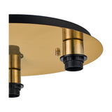 Carrie 3 Light E27 Flush Ceiling Light 40cm - Antique Gold