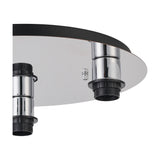 Carrie 3 Light E27 Flush Ceiling Light 40cm - Polished Chrome