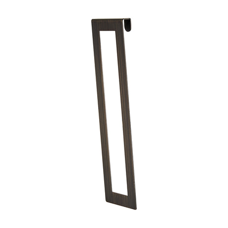 Sigma Lamp Shade fitting in bronze, a slim narrow steel strip with a hooked top bracket, shown against a plain white background.