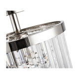 Cosette 3 Light Semi Flush Ceiling Light 30cm - Polished Nickel