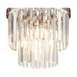 Cosette 3 Light Semi Flush Ceiling Light 30cm - Polished Nickel